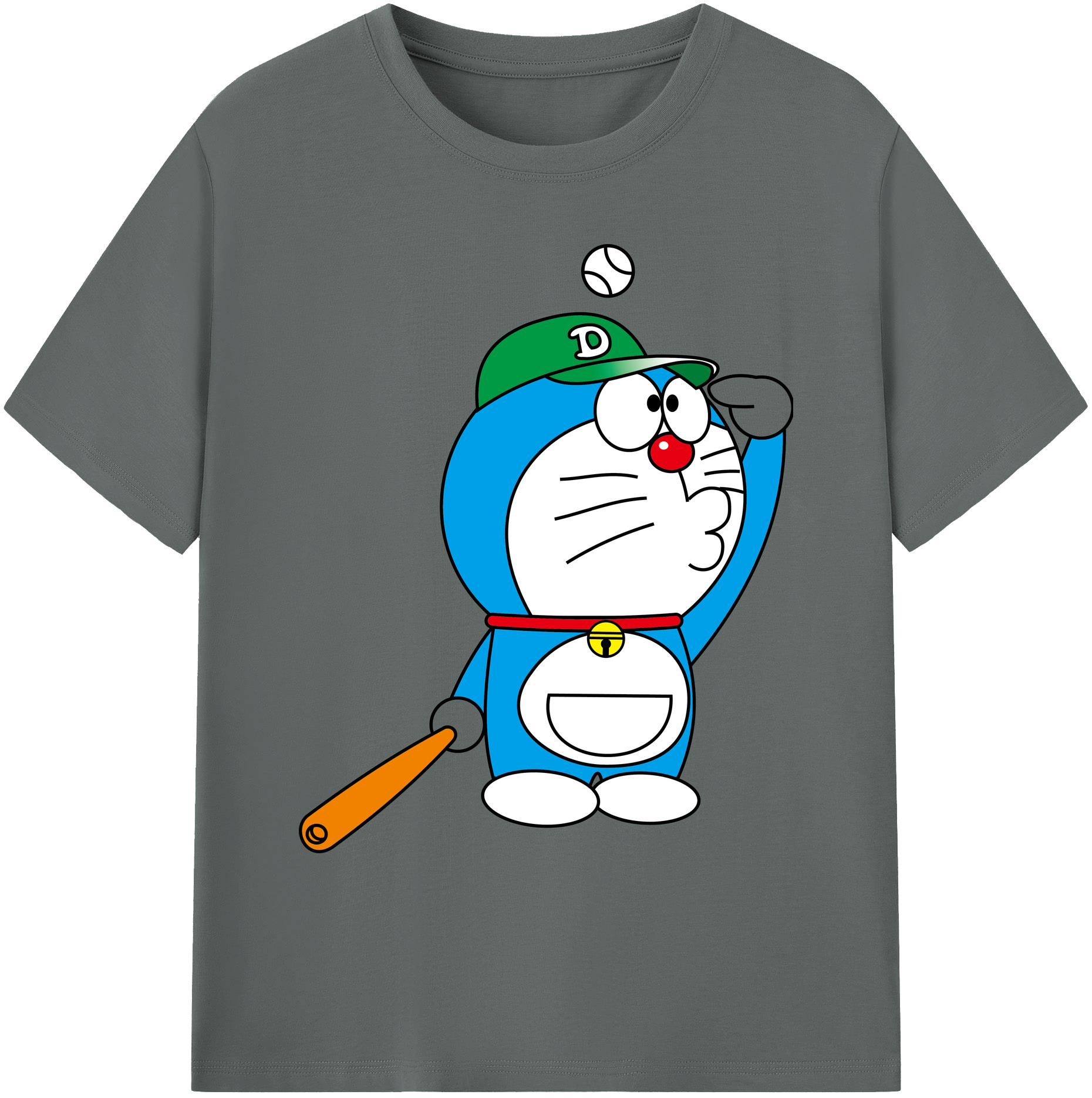 （画像用） ドラえもん Doraemon 綿100％ メンズ半袖Tシャツ｜肌触りやわらか＆通気性